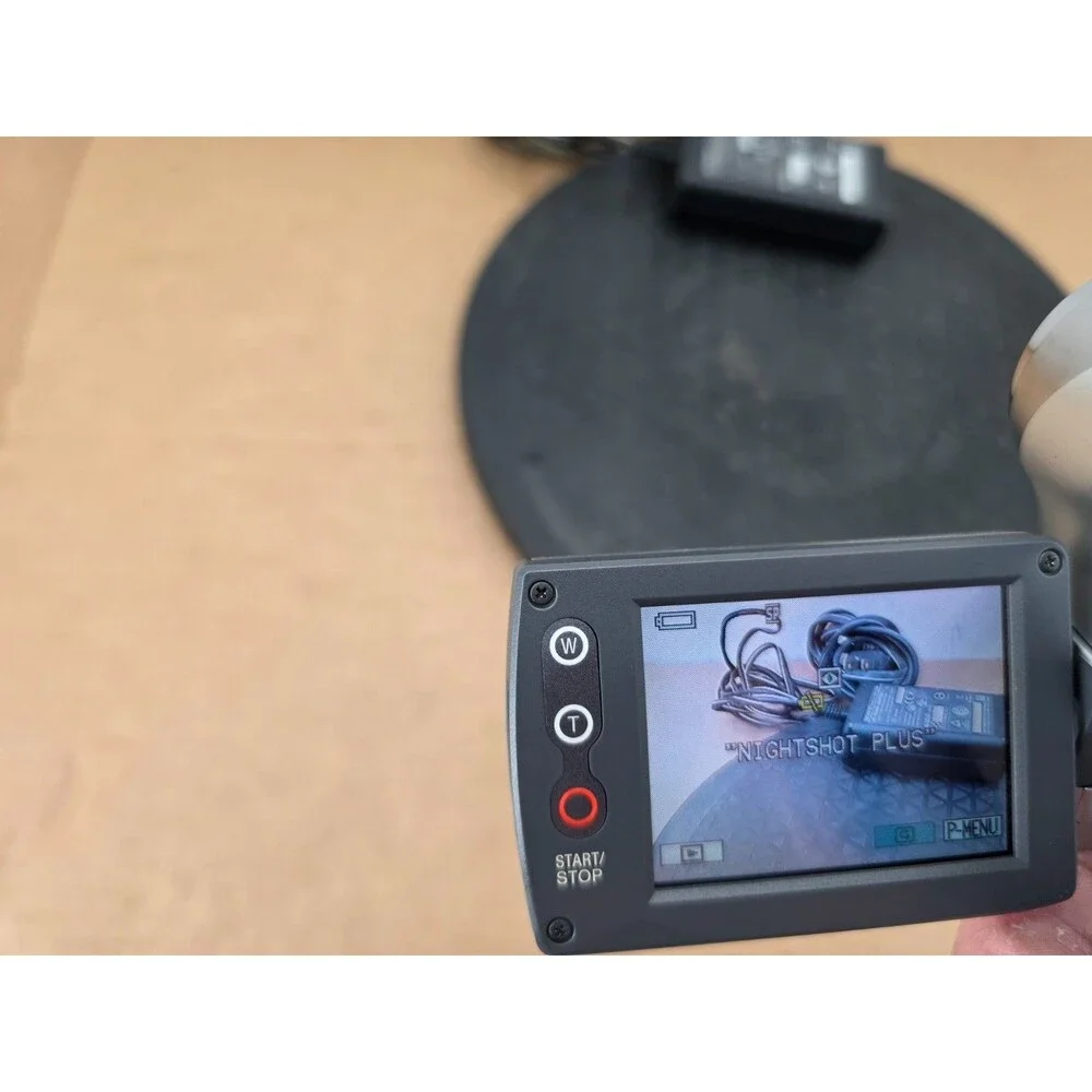 Sony Handycam DCR-DVD105 DVD Camcorder Tested w/ Battery & AC Adapter